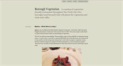 Desktop Screenshot of boroughvegetarian.com